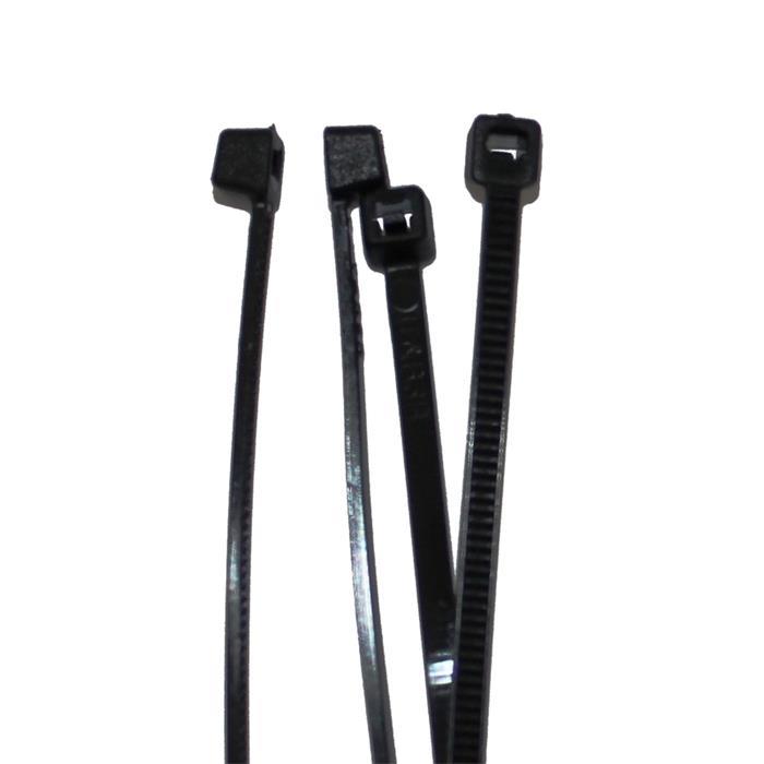 100x Cable tie 250 x 2,8mm Black 8,2kg PA6.6 Polyamide Industrial quality