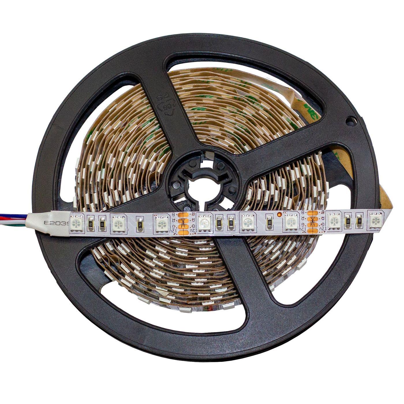5m (500cm) RGB LED Streifen Band Leiste 12V IP20 300LEDs 60LED/m SMD5050