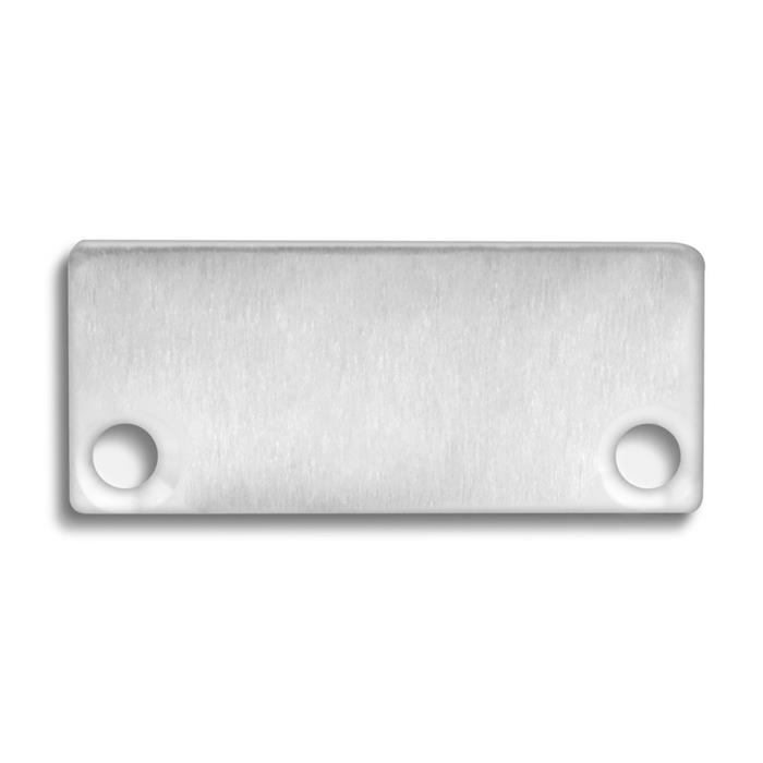 2x Endkappe E43 Aluminium für Profile PN4 PN5 mit Abdeckung C30 Silber