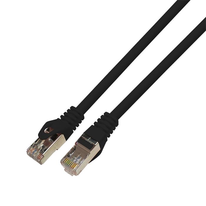 0,25m RJ-45 Netzwerkkabel Patchkabel CAT7 Schwarz S/UTP Ethernet DSL LAN CAT.7
