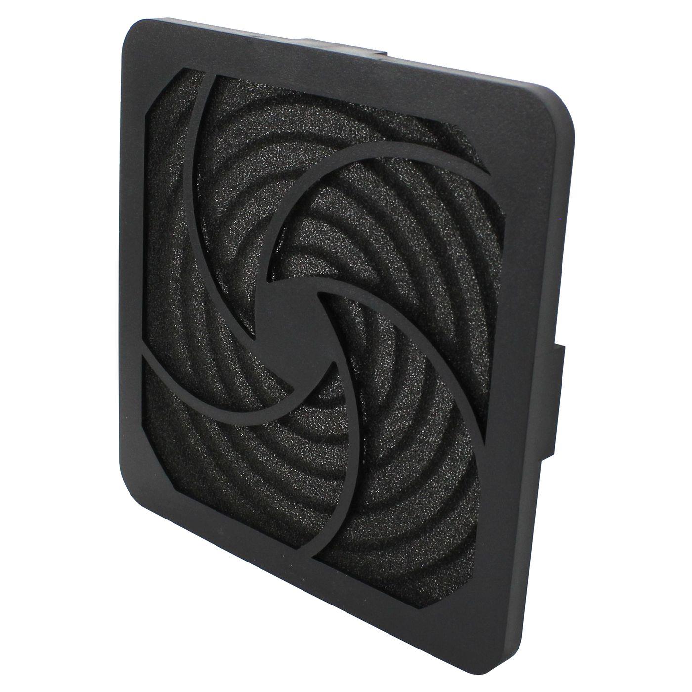 Fan grille + Dust filter 120x120mm 45ppi 3-part spin-on filter