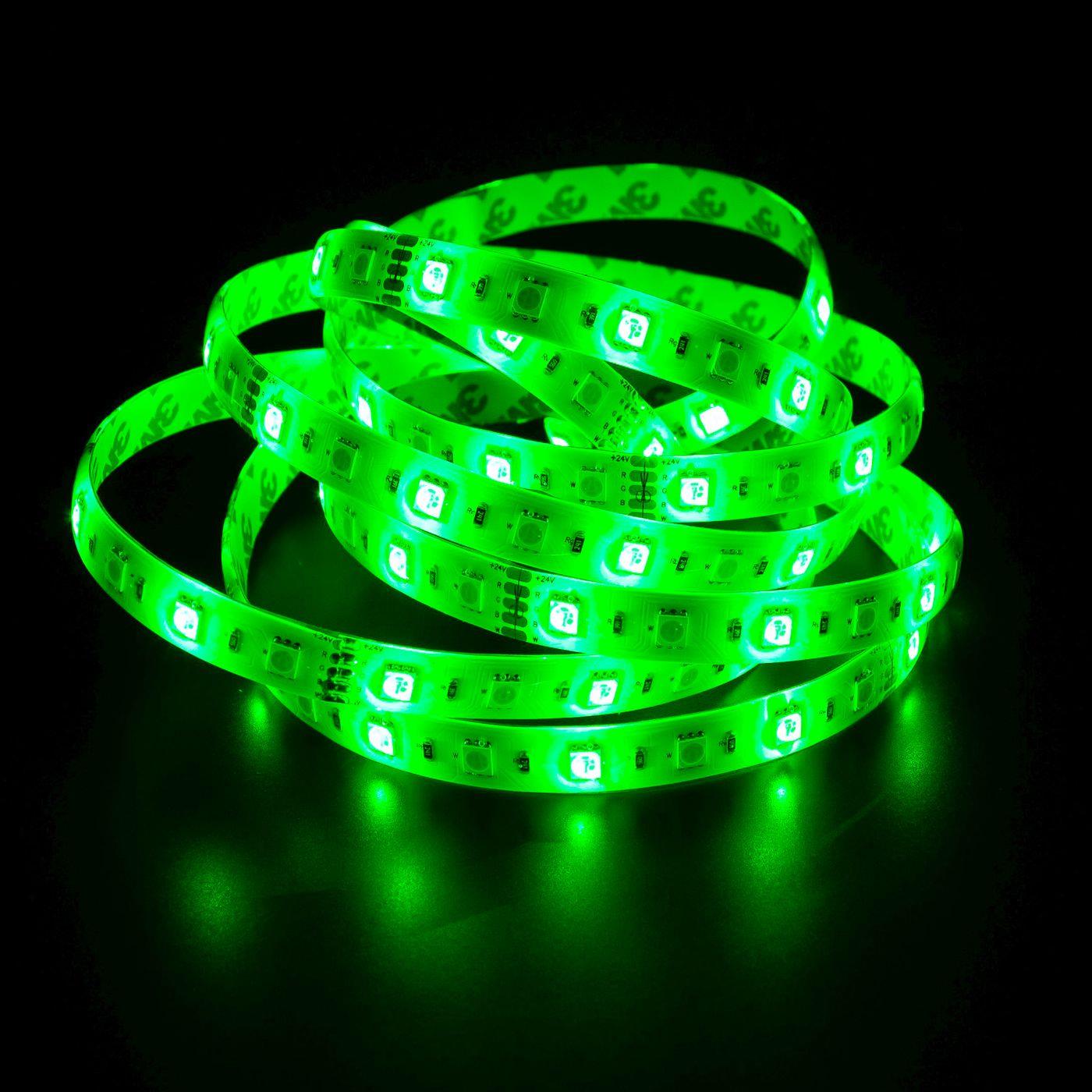 5m (500cm) RGBW 6000K LED Streifen Band Leiste 24V IP65 300LEDs 60LED/m SMD5050