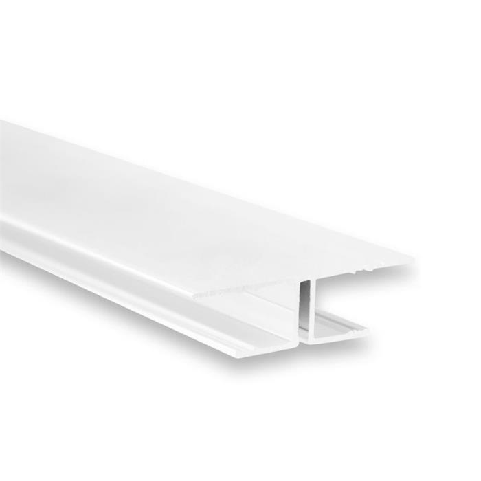 2m LED Profil TBP8 Weiß 50,5x13,5mm Aluminium Trockenbauprofil für 11mm LED Streifen