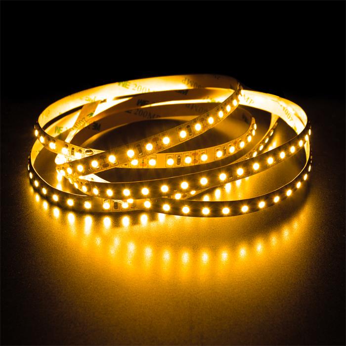 5m (500cm) LED Streifen Band Leiste 12V Gelb IP20 600LEDs 120LED/m SMD3528