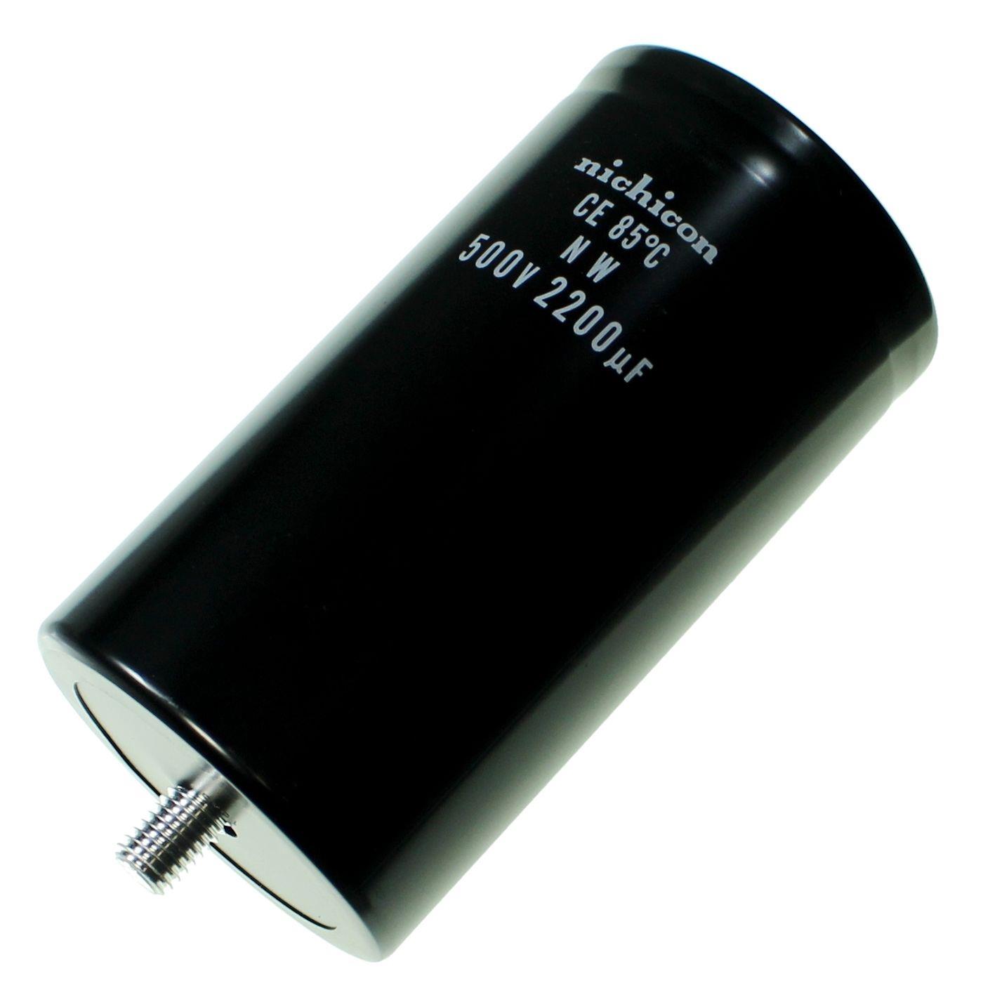 Schraub Elko Kondensator Radial 2200µF 500V 85°C LNW2H222MTEBNU d76,2x143mm 2200uF