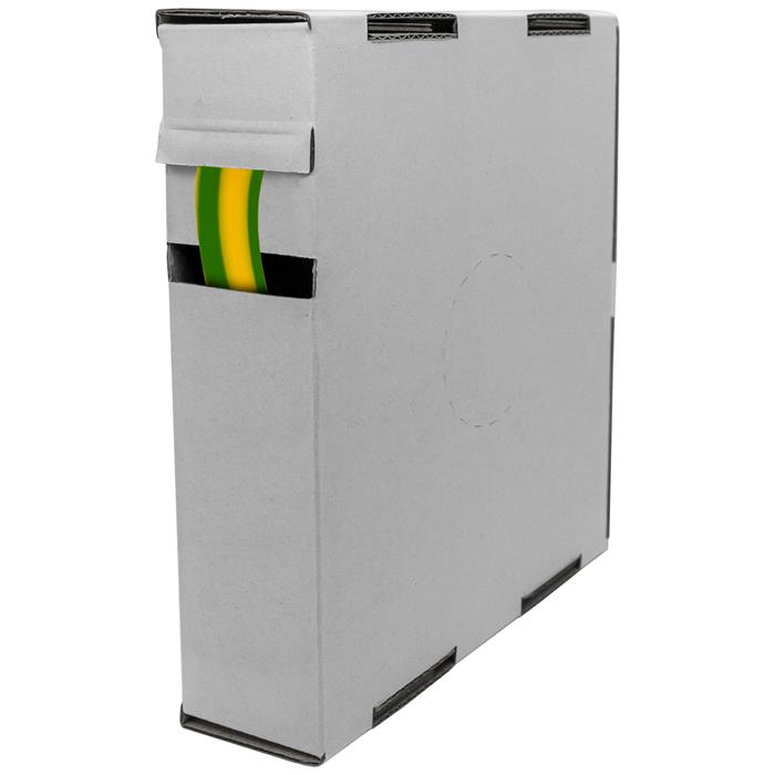 7,5m Schrumpfschlauch Box 2:1 6,4 -> 3,2mm Grün Gelb Flexibel