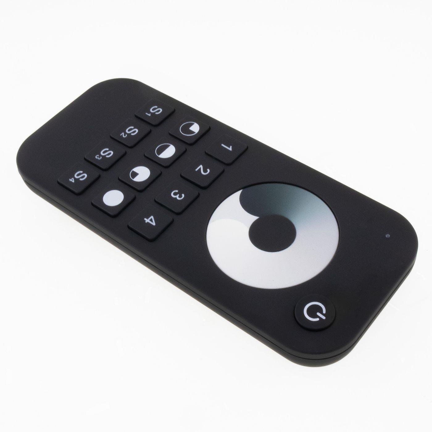 Elegance LED 4-Zone Remote control Touch 2,4GHz black for single-colour LED strips 2-Pin