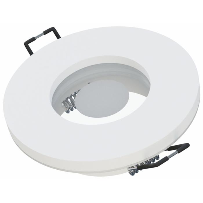 LED Installation frame Bathroom Damp room Round IP44 84x27mm White Aluminium Swivelling Spot GU10 MR16