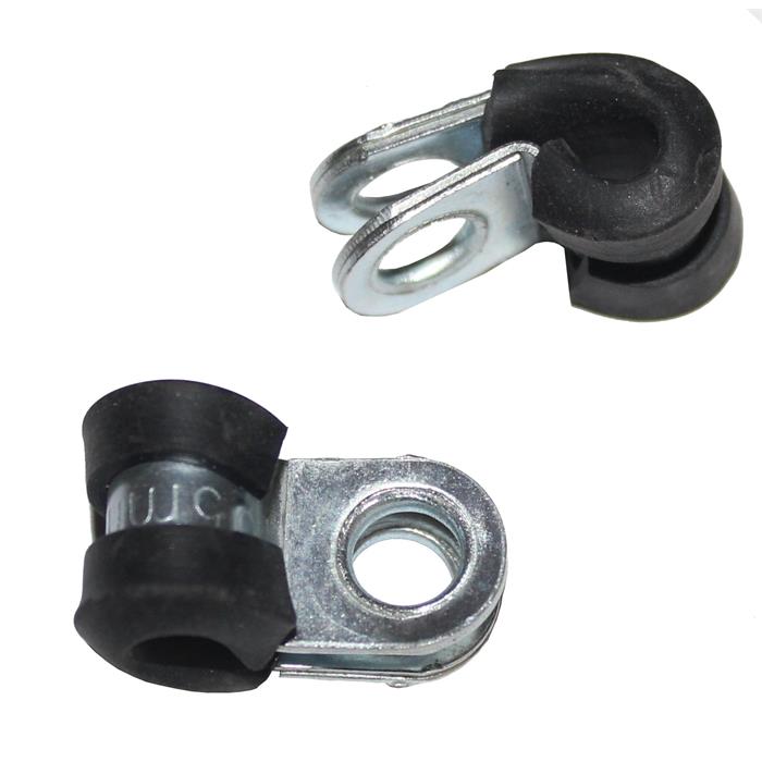 10x P-Clip Leitungsschelle mit Gummi 5mm Rohrschelle Befestigungsschelle