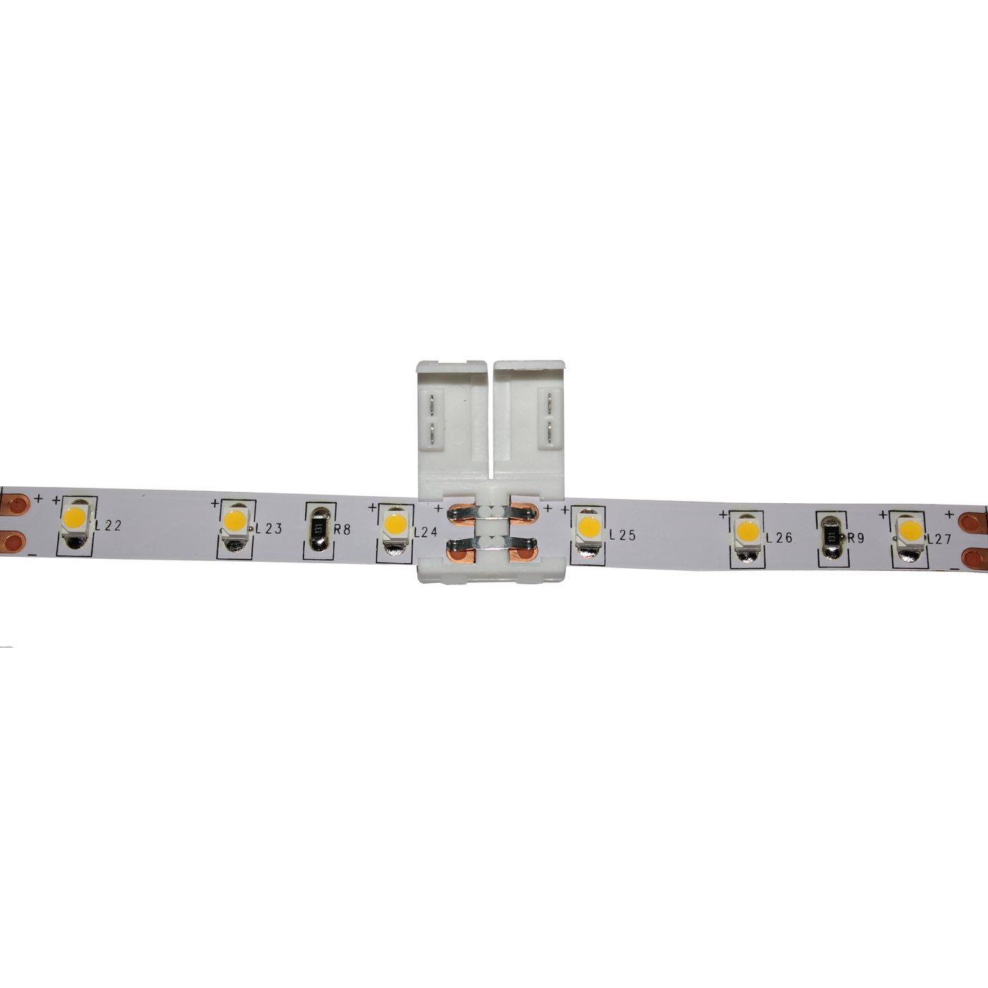 LED Clip Verbinder für 8mm LED Streifen 13x5mm für einfarbige LED Streifen 2-Pin
