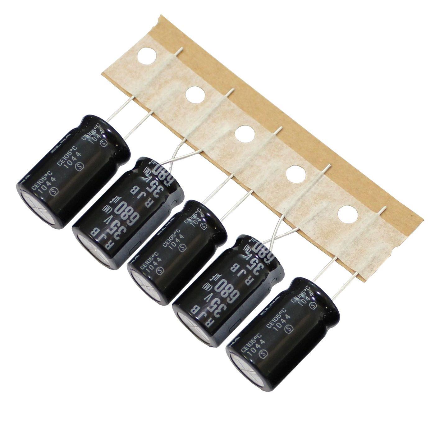 Elko Kondensator Radial 680µF 35V 105°C RJB-35V681MI5#Q-T4 d12,5x20mm 680uF