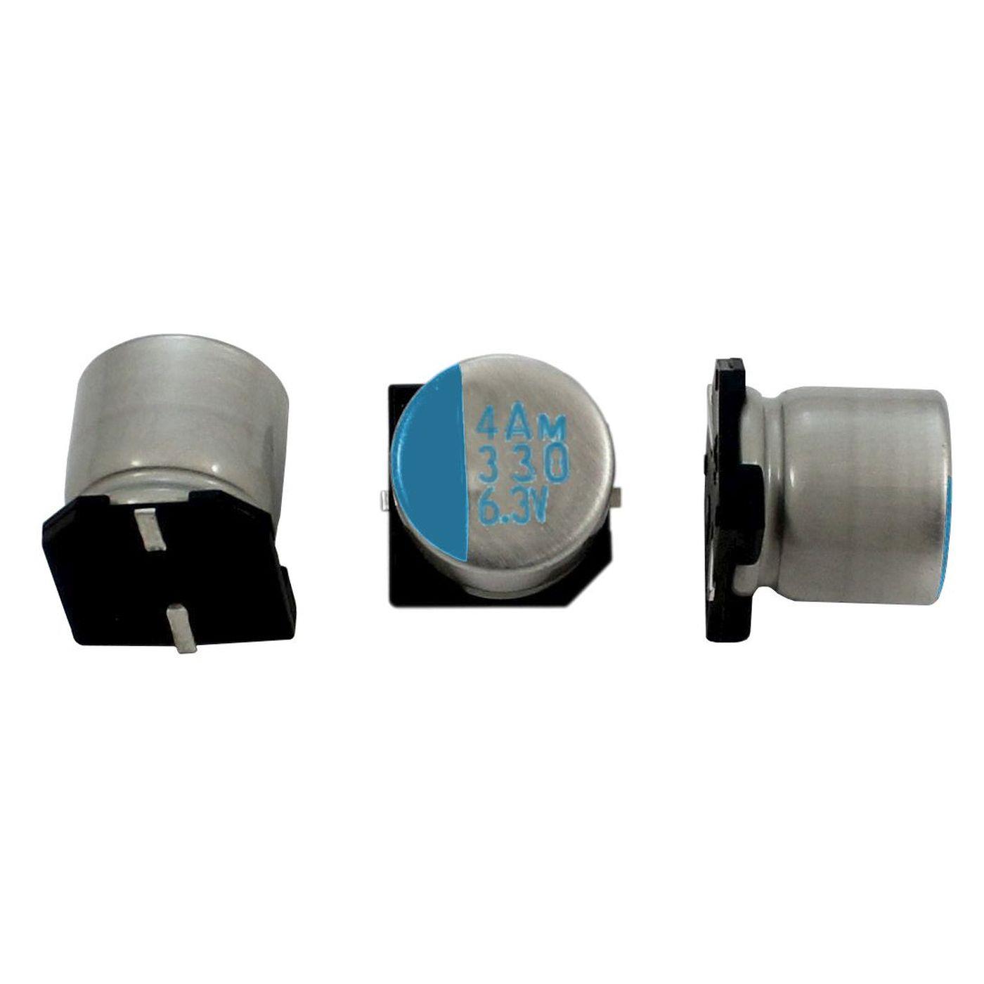 SMD Elko Kondensator 330µF 6,3V 105°C PVM-6V331MF60E-R2 d6,3x5,7mm 330uF
