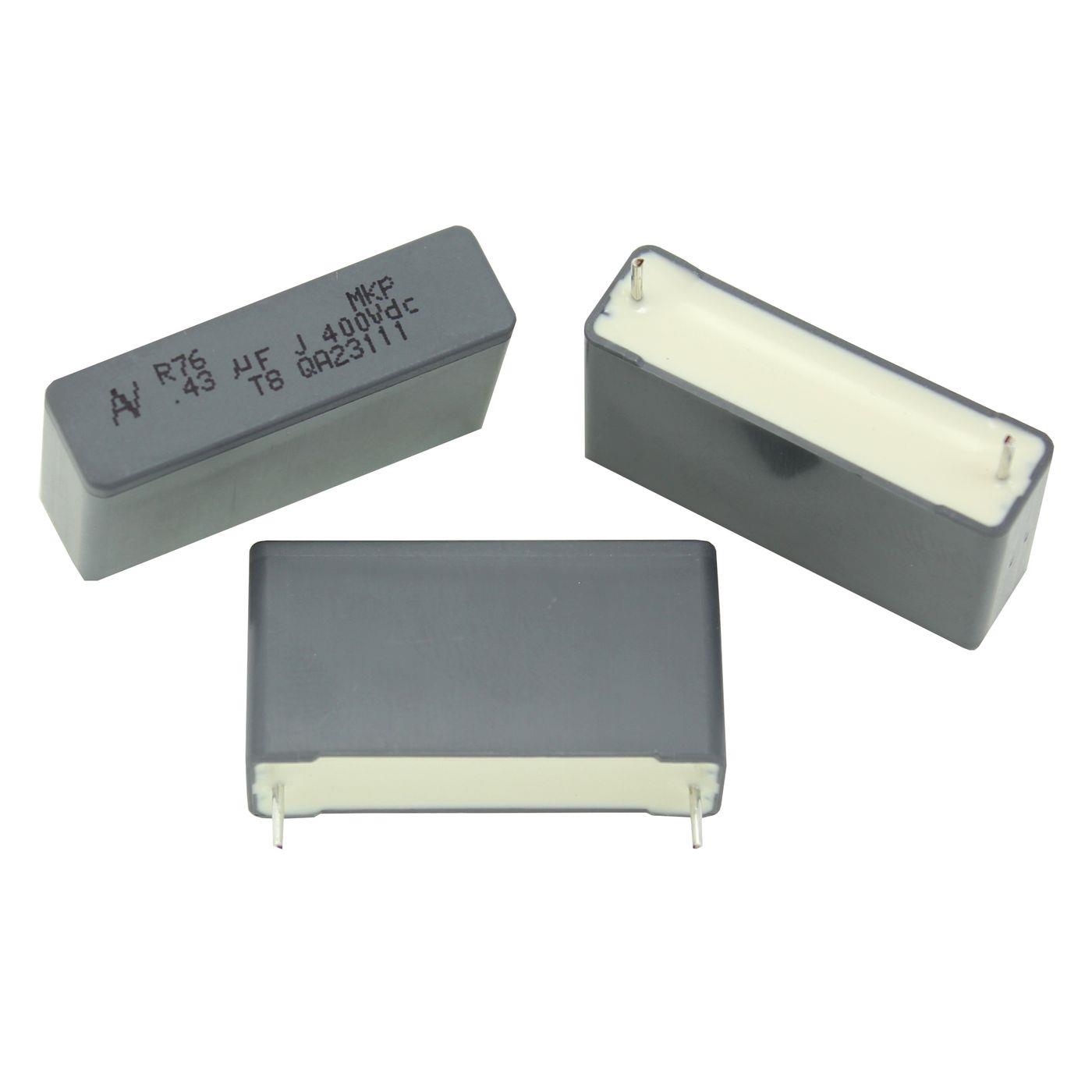 MKP Folien Kondensator Radial 0,43µF 400V DC Arcotronics R76MR3430JE30J 430nF