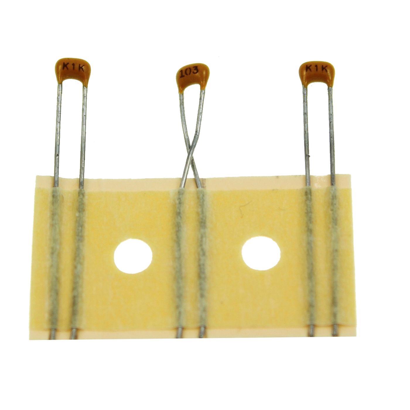 Keramik Kondensator 10nF 100V DC Kemet C315C103K1R5CA-C7303 d2,2x5mm 10000pF