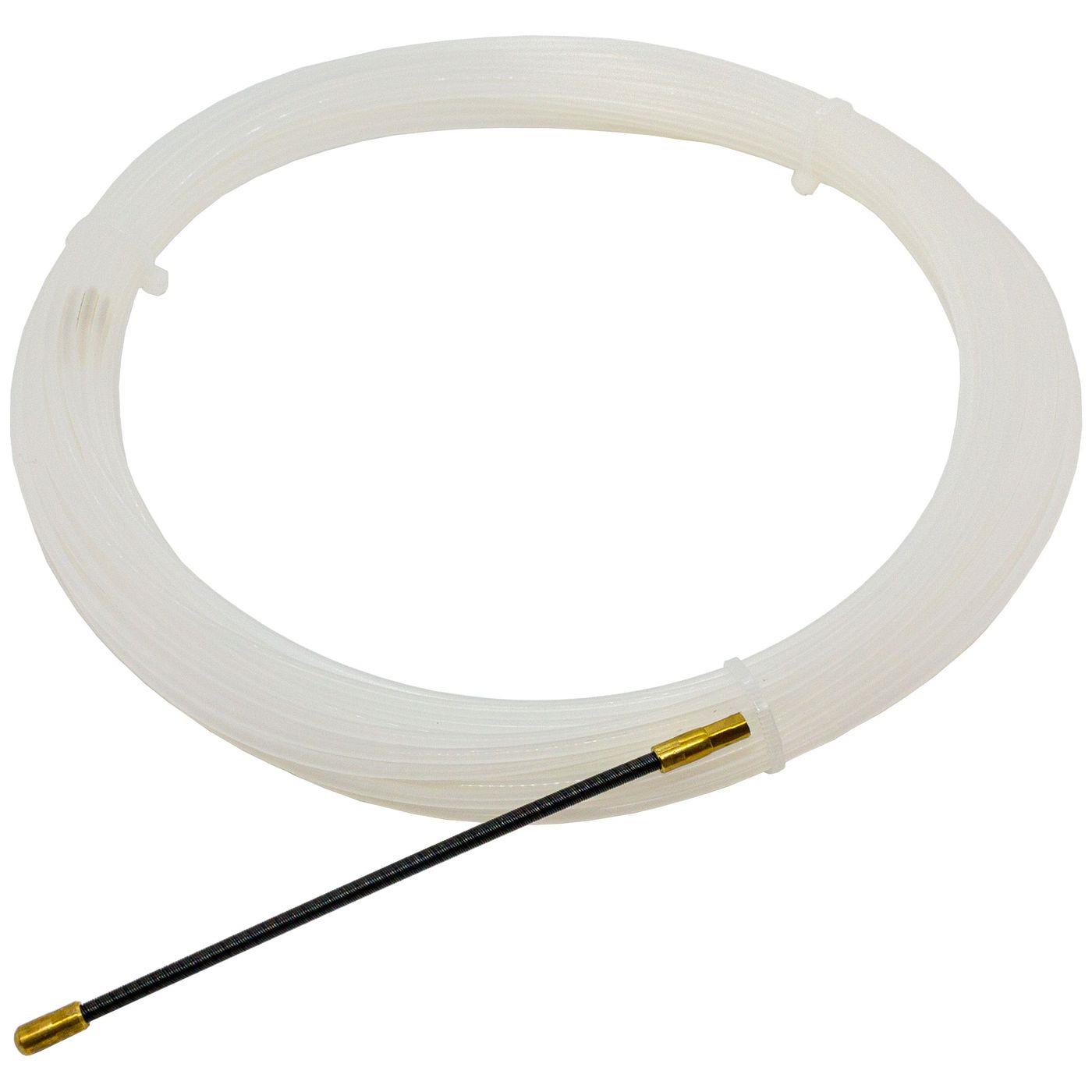 25m Cable pull-in aid 3mm Polyamide Nylon Pull wire with Guide spring Cable Retracting strap