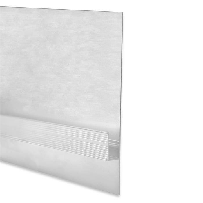 2m LED Profil TBP2.1 Silber 133,1x12,5mm Aluminium Trockenbauprofil für 11mm LED Streifen