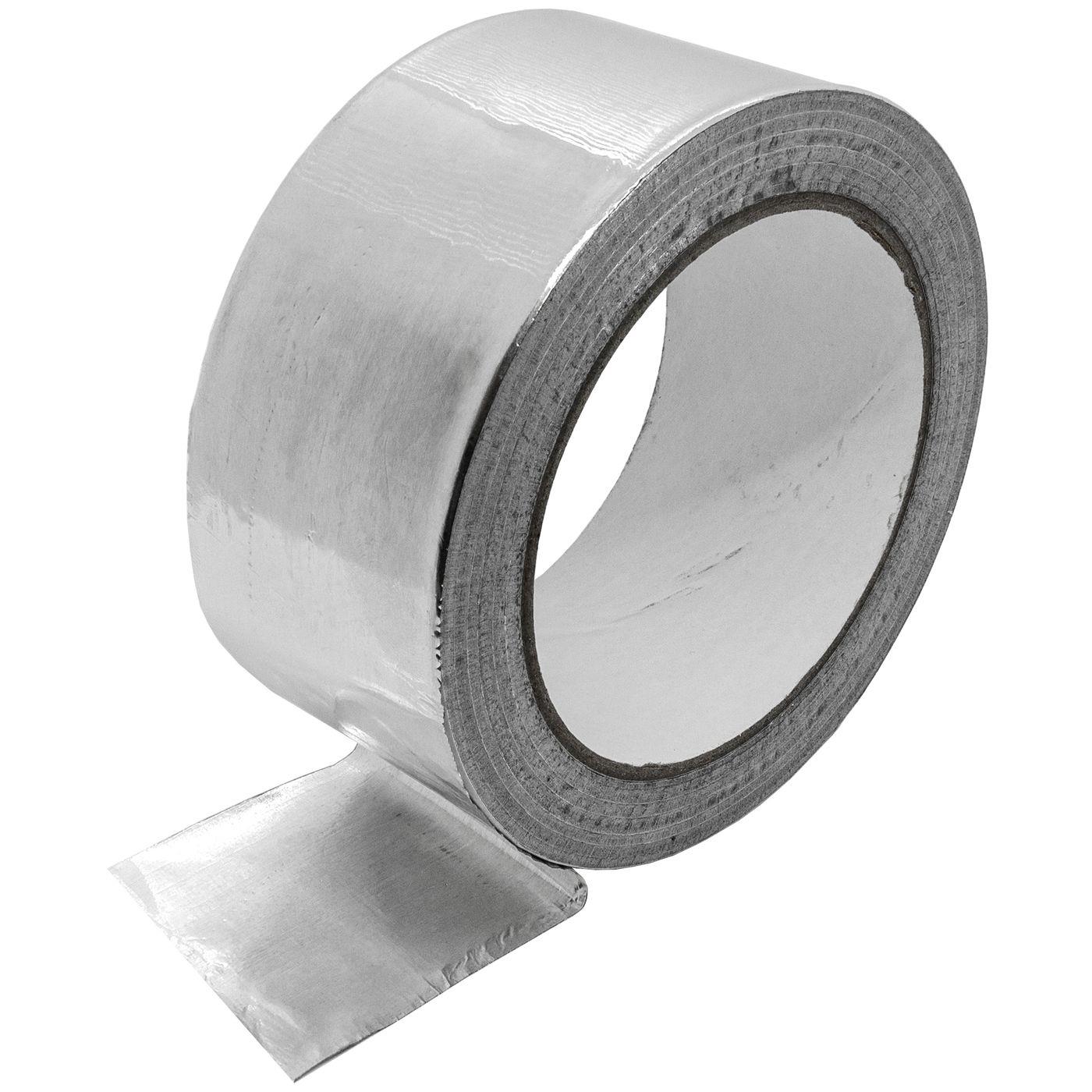 25m Aluminium Klebeband 50mm verstärkt Silber aus Reinaluminiumfolie Aluklebeband