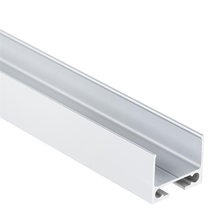 2m Universal Kabelkanal PL10 für diverse LED Profile Aluminium Silber