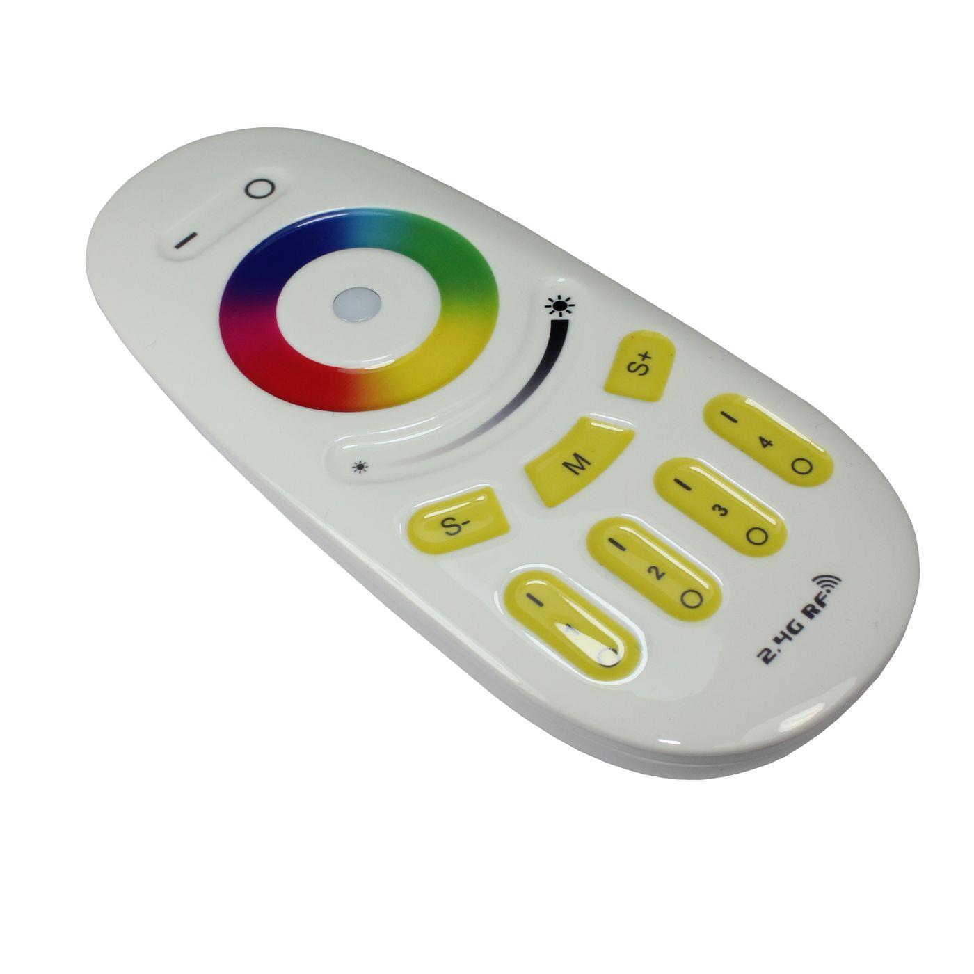 MiLight MiBoxer RGB RGBW LED 4-Zone Fernbedienung Touch Weiß für Farbwechsel Streifen 4-Pin + 5-Pin