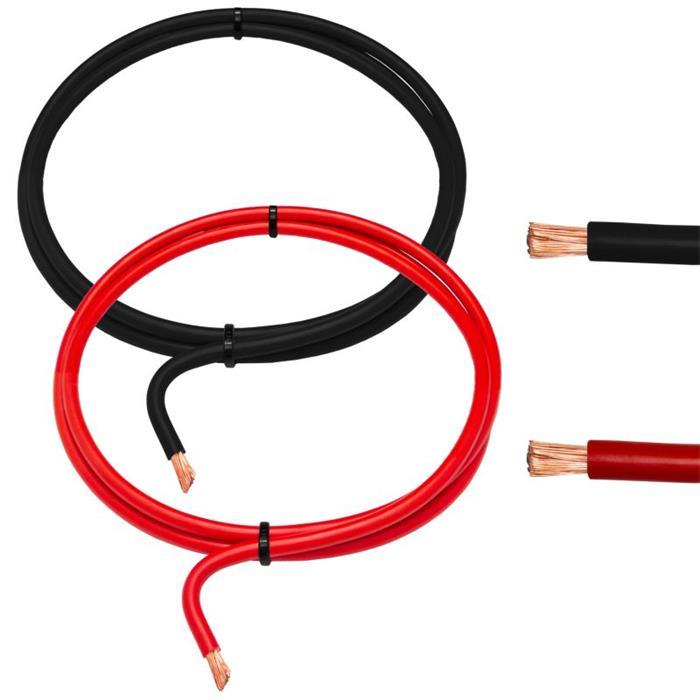 5m FLY Fahrzeugleitung Rot 4mm² rund Kabel Litze KFZ Stromkabel 