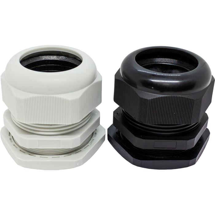 2x Cable gland M63 black IP67 metric 37-44mm