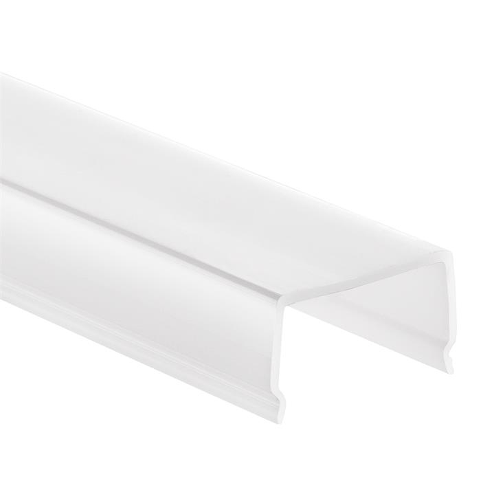 1m Cover C11 For profiles PN4 PN5 PN6 PN7 26,8x16,2mm Plastic Opal satin finish