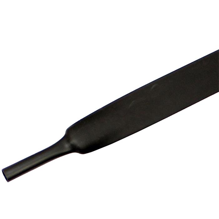 1m Schrumpfschlauch 2:1 19 -> 9,5mm Schwarz Flexibel