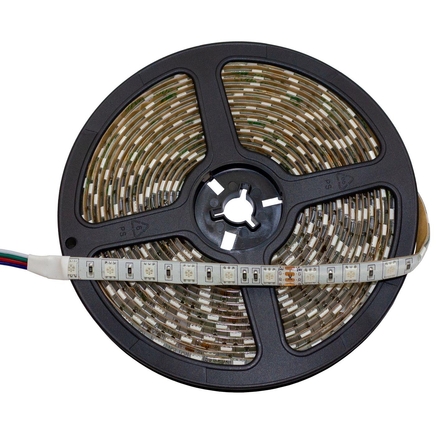 5m (500cm) RGB LED Streifen Band Leiste 24V IP65 300LEDs 60LED/m SMD5050