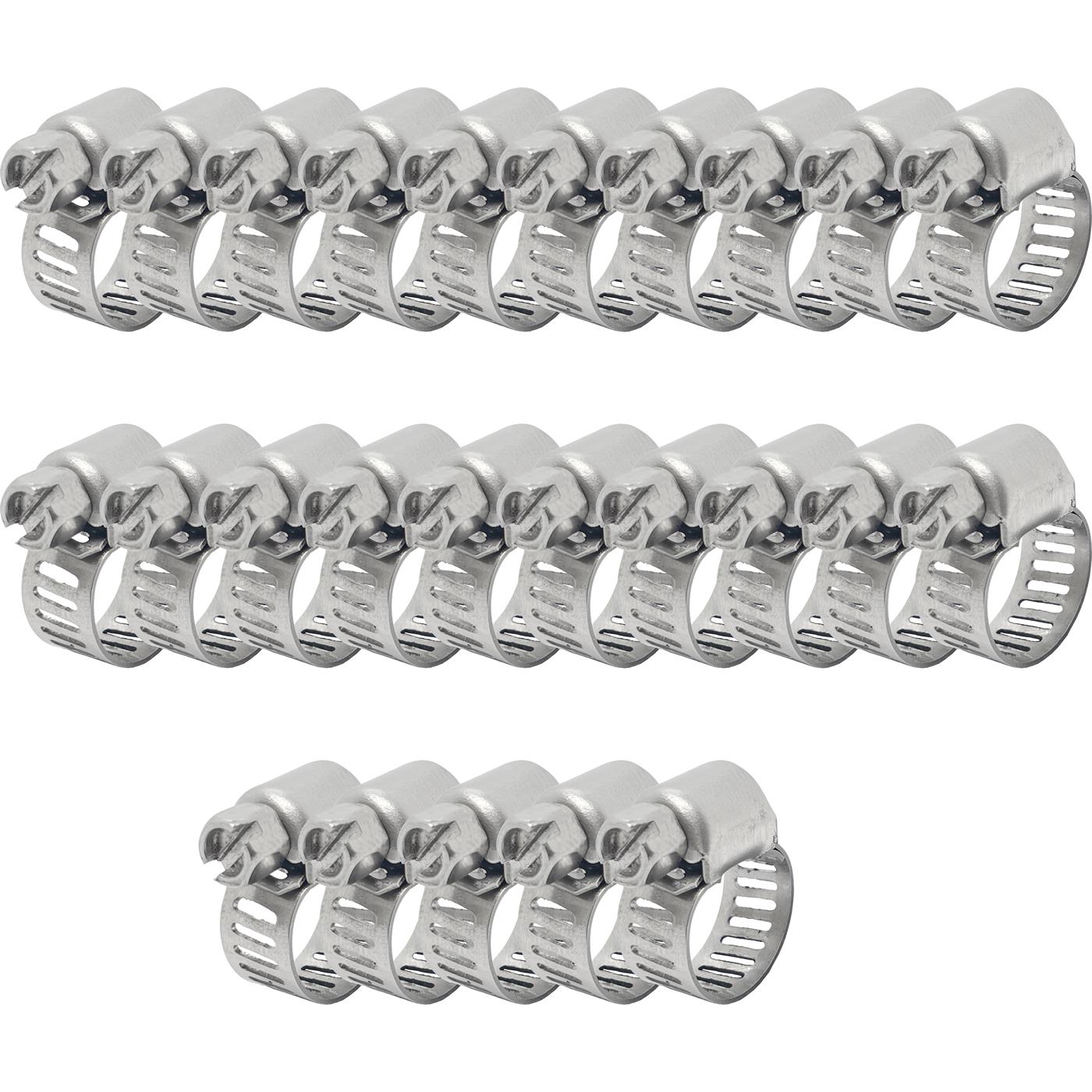 25x Schlauchschelle Edelstahl V4A 314 8-12mm Rohrschelle Halterungsschelle