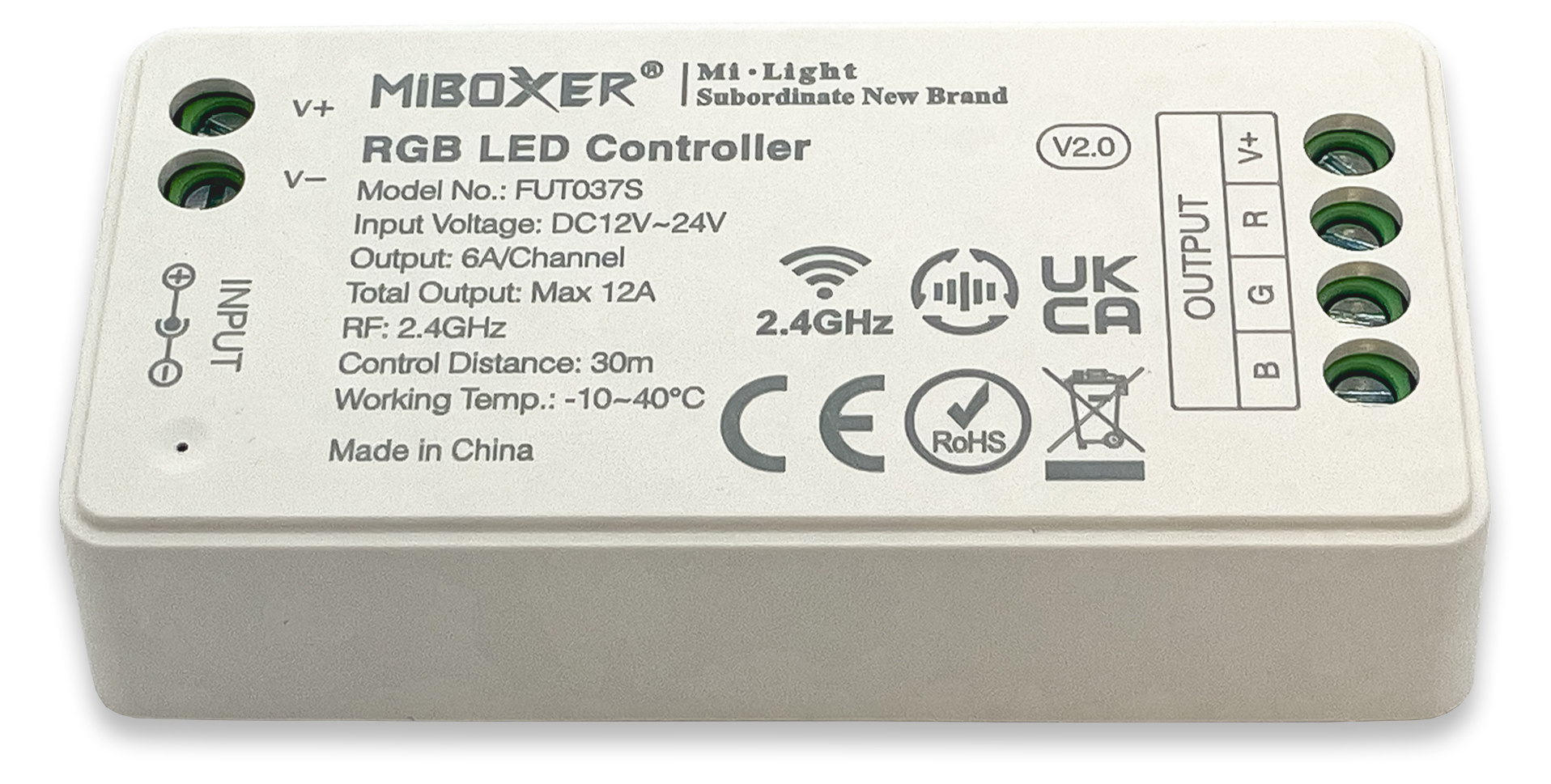 MiLight MiBoxer RGB LED 4-Zone Empfänger WLAN + RF 2,4GHz Controller