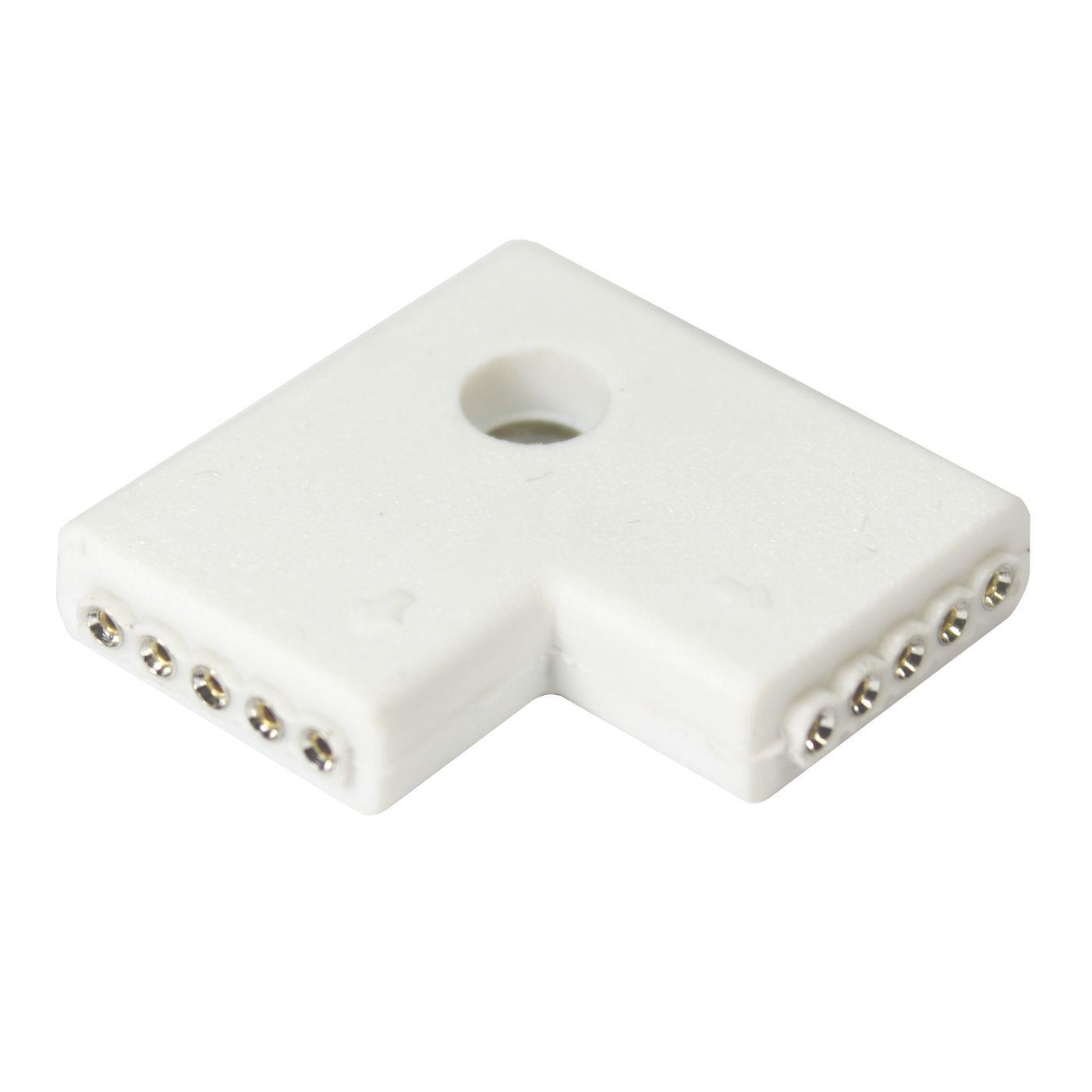 RGBW LED Plug Corner connector 5 Pin Socket 16x6mm 90° "L" Connector