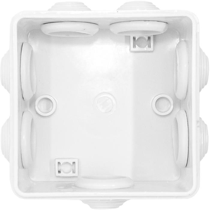 Junction box Surface-mounted IP55 85x85x50mm 7 Openings Junction box Waterproof White Junction socket Terminal