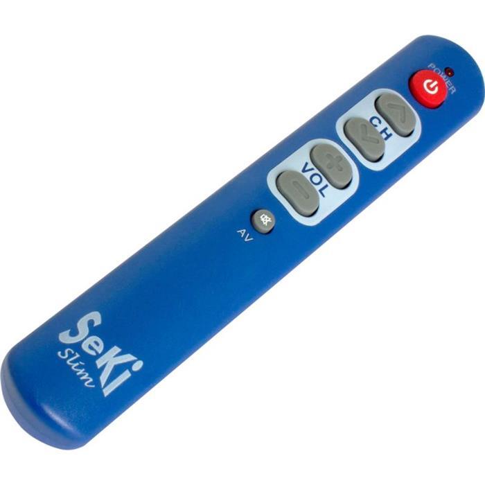 Universal Remote control SeKi Slim Light blue Able to learn for seniors + children
