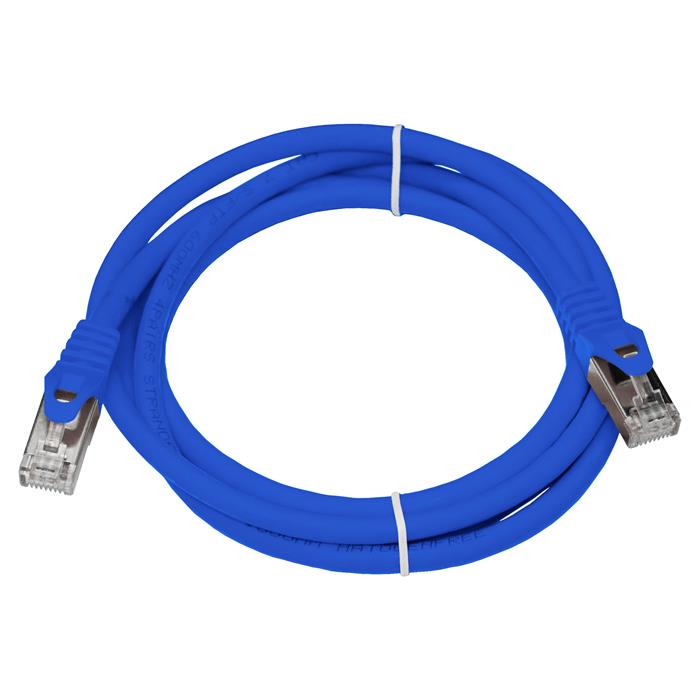 1,5m RJ-45 Network cable Patch cable CAT7 Blue S/UTP Ethernet DSL LAN CAT.7
