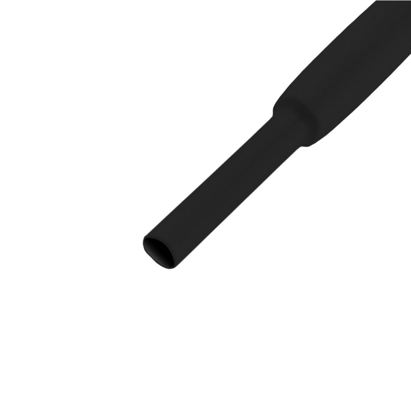 12m Heat shrink tubing Box 2:1 1,6 -> 0,8mm Black Flexible