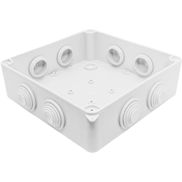 Junction box Surface-mounted IP65 150x150x70mm 8 Openings Junction box Waterproof White Junction socket Terminal
