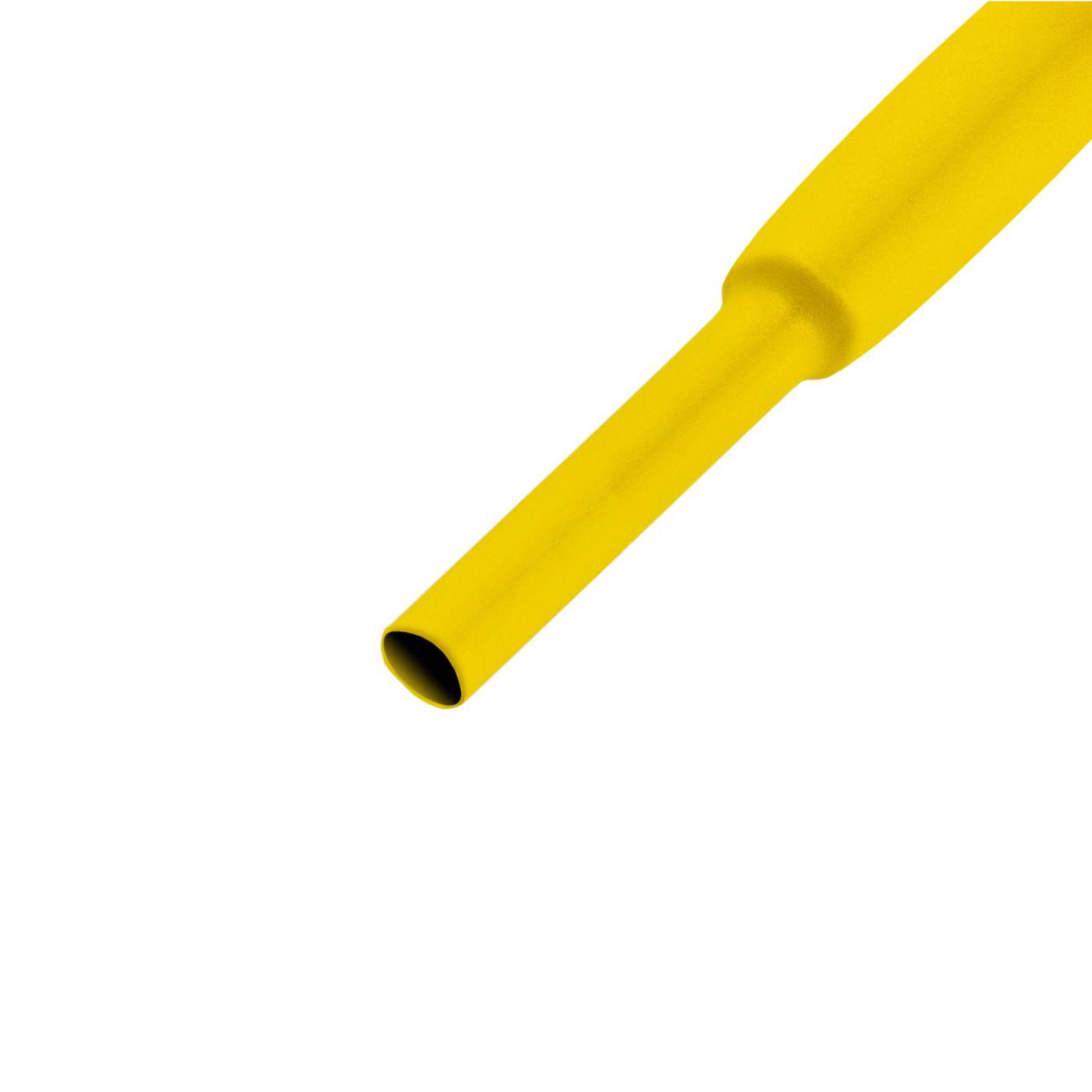 9,5m Schrumpfschlauch Box 2:1 4,8 -> 2,4mm Gelb Flexibel