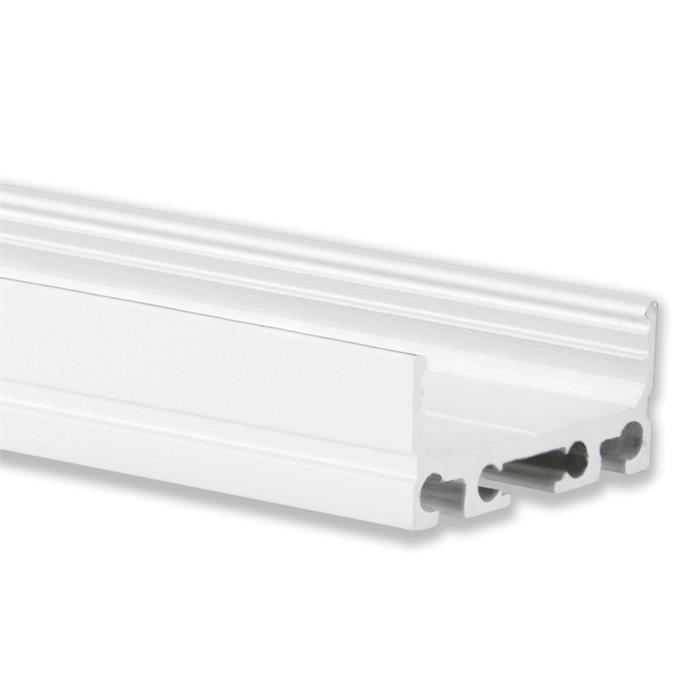 1m LED Profil PN4 Weiß 26,8x11,7mm Aluminium Aufbauprofil für 24mm LED Streifen