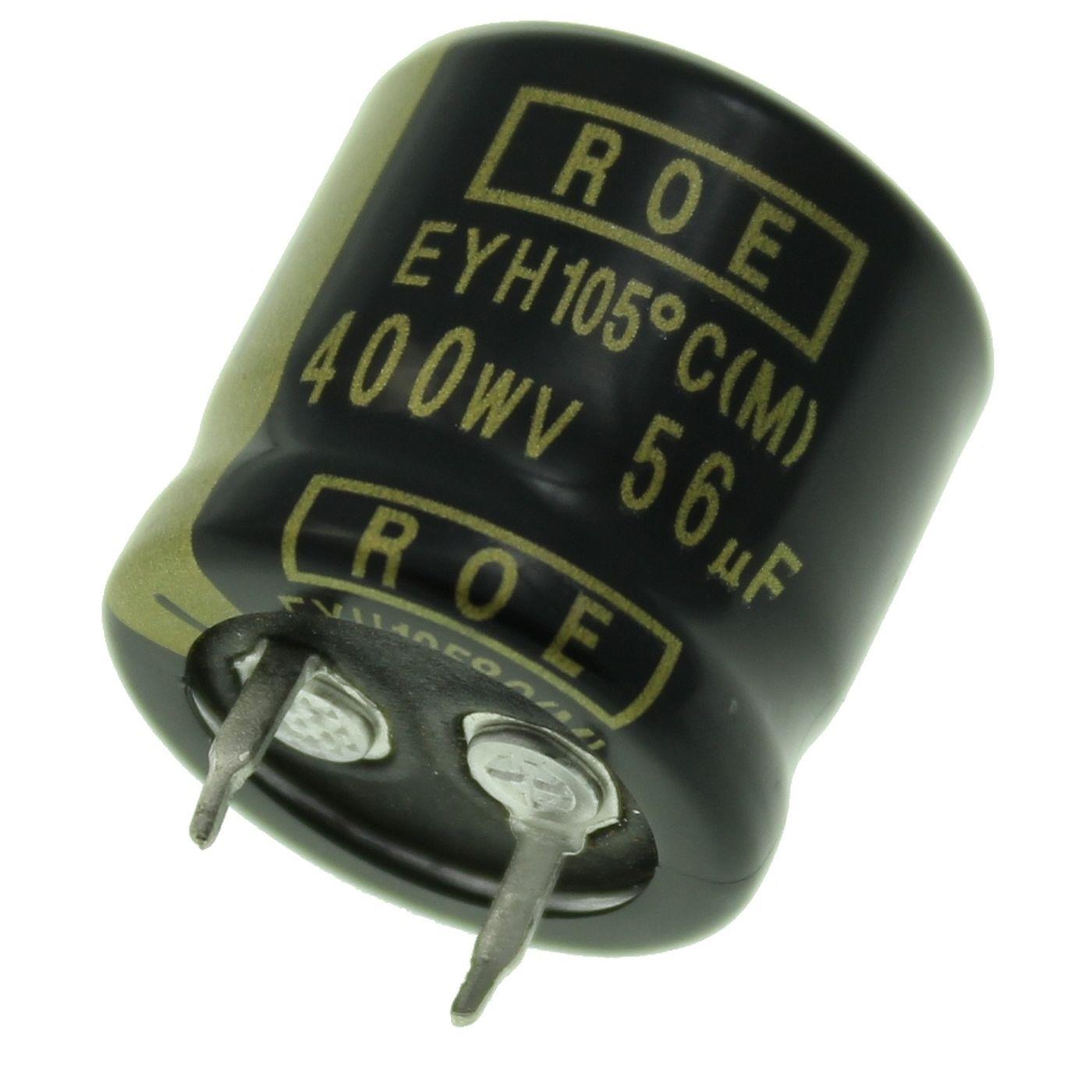 Snap-In Elko Kondensator Radial 56µF 400V 105°C EYH07LW256X02K d22x20mm 56uF