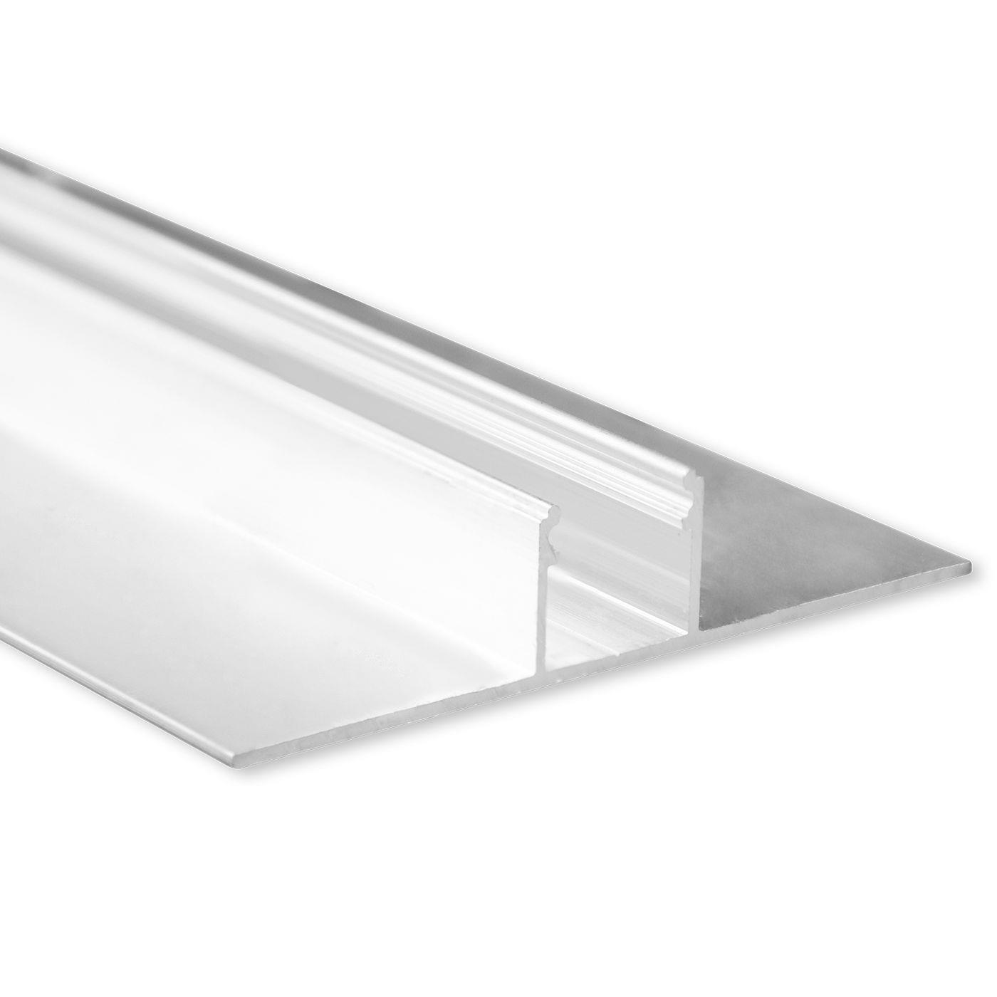 2m LED profile TBP3 Silver 77x14,5mm Aluminium Drywall profile for 14mm LED strips