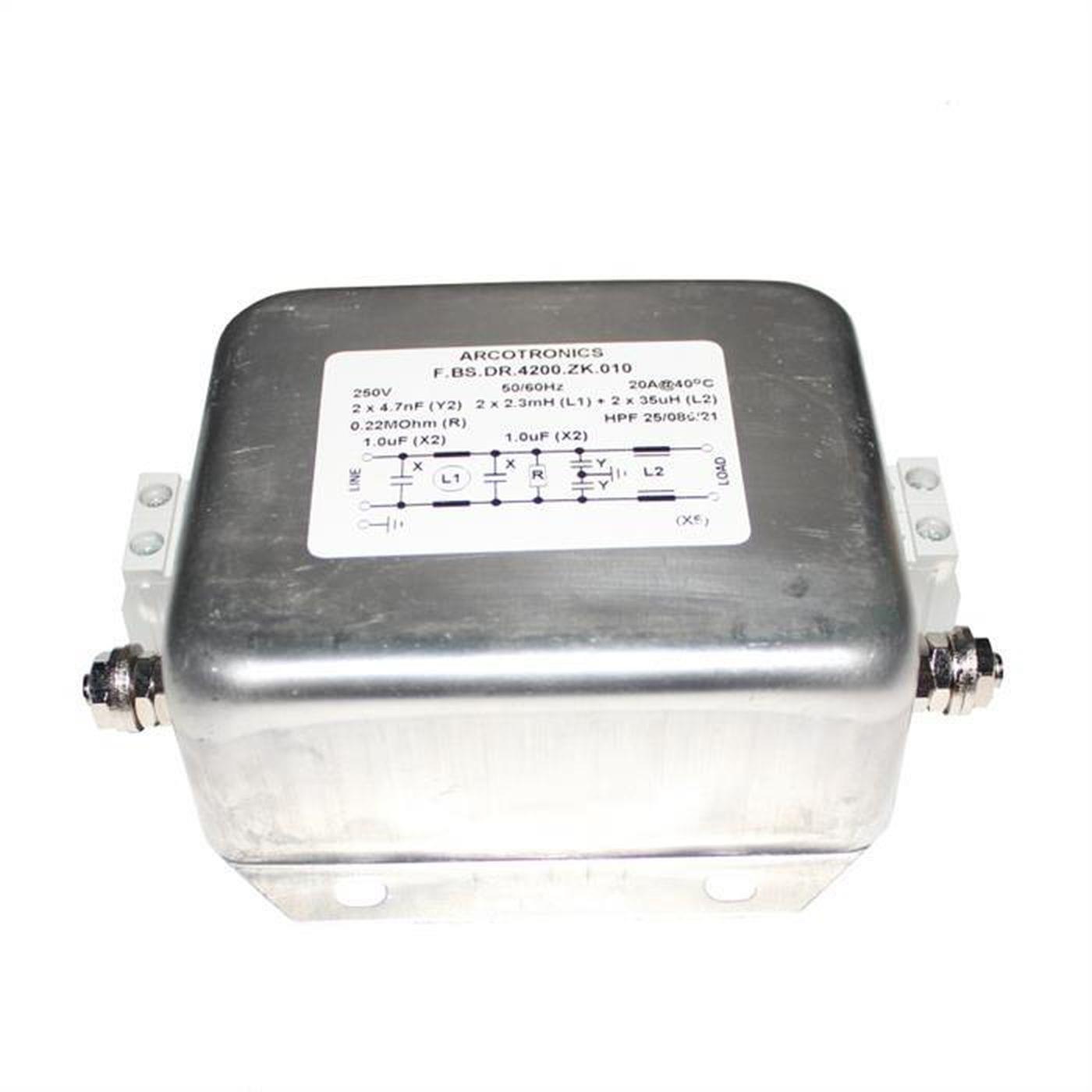 Mains filter 20A @ 250V AC Arcotronics FBSDR4200ZK010