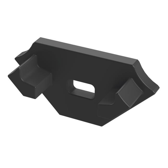 End cap for Lumonic Type C LED profiles Holder Plastic Black