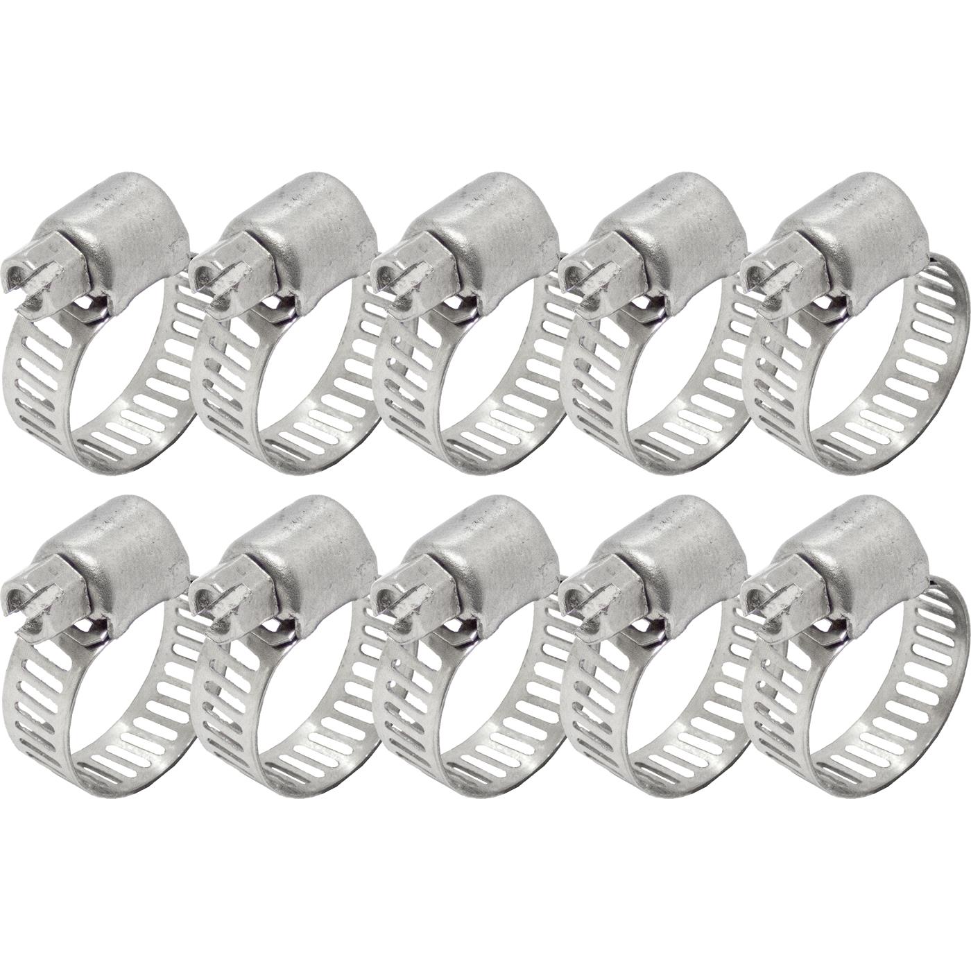 10x Schlauchschelle Edelstahl V4A 304 13-19mm Rohrschelle Halterungsschelle
