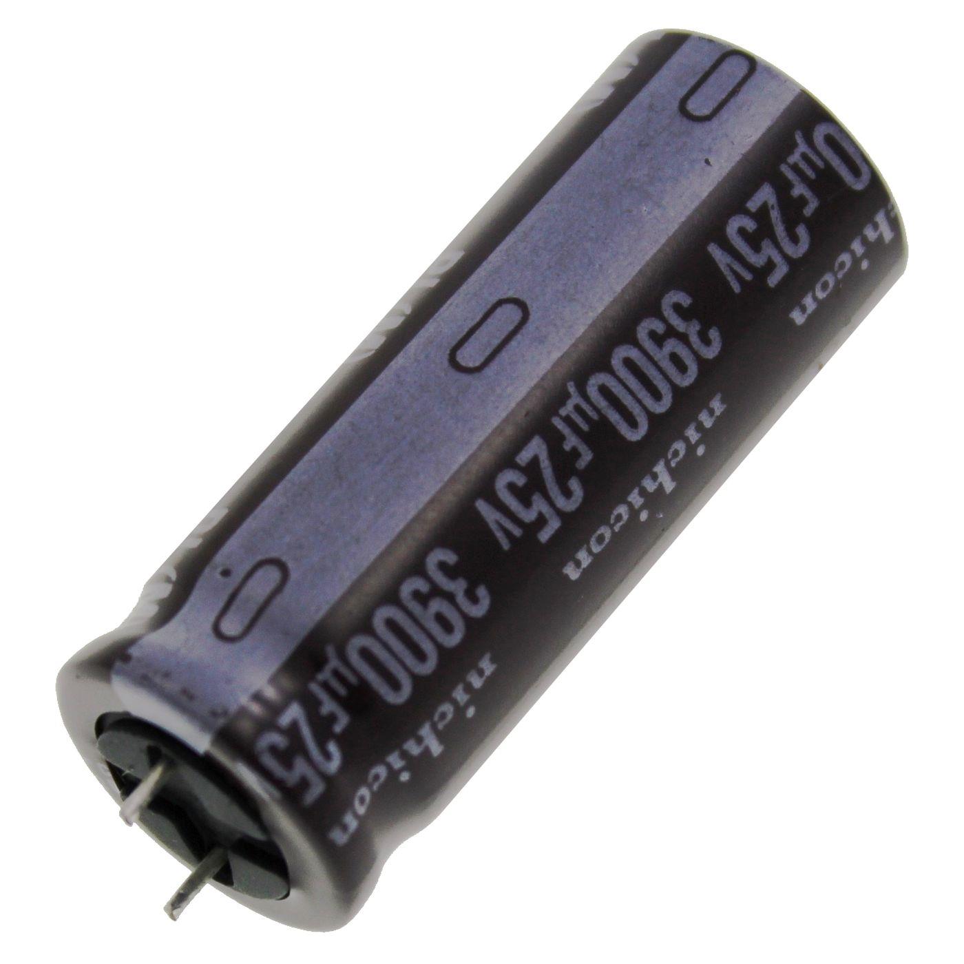 Elko Kondensator Radial 3900µF 25V 105°C UPL1E392MHH1CM d16x40mm 3900uF