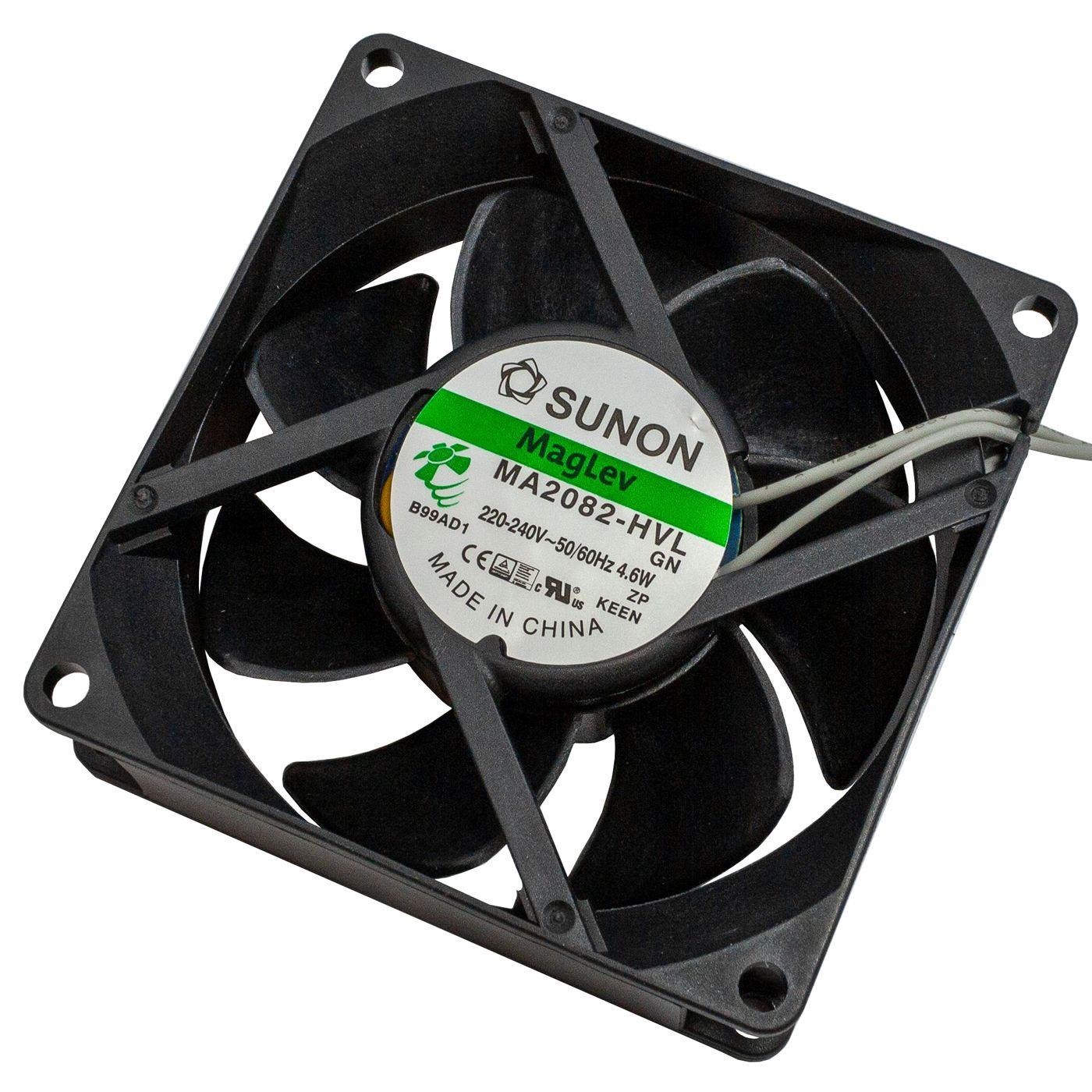 Lüfter 230V AC 4,6W 80x80x25mm 67,9m³/h 3200U/Min 67,9m³/h Sunon MA2082HVL