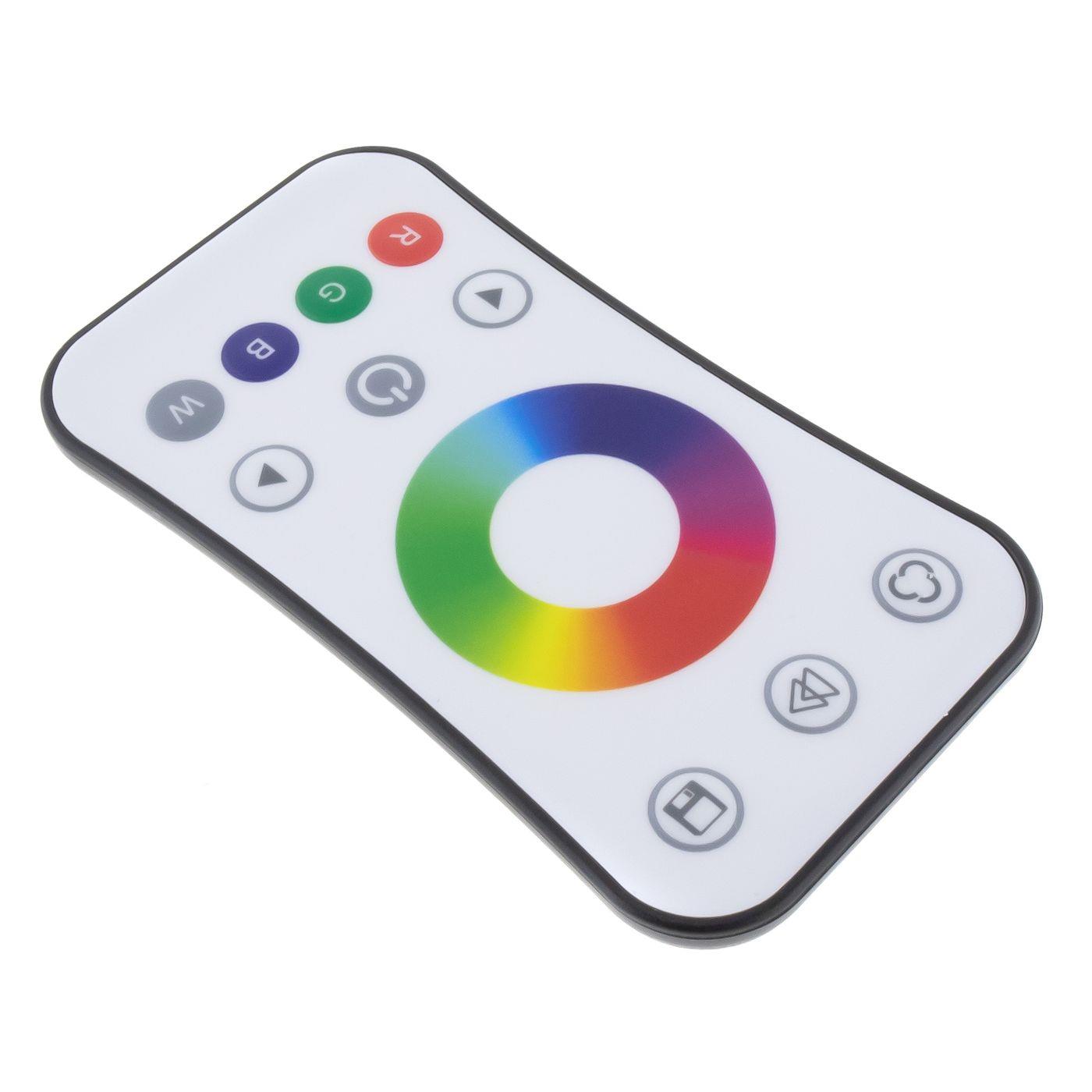 Elegance RGB RGBW LED Fernbedienung Touch Weiß für Farbwechsel Streifen 4-Pin + 5-Pin