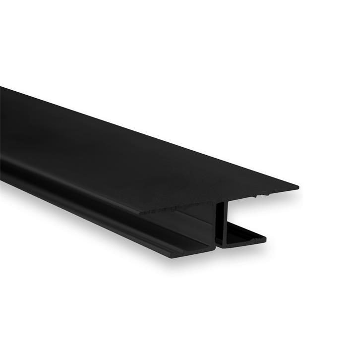 2m LED profile TBP8 Black 50,5x13,5mm Aluminium Drywall profile for 11mm LED strips