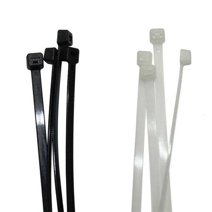 100x Cable tie 430 x 4,8mm White Natural 22,2kg PA6.6 Polyamide Industrial quality