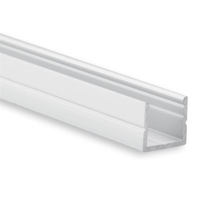 2m LED profile PO16 Silver 10x9,2mm Aluminium Mounting profile for 6mm LED strips