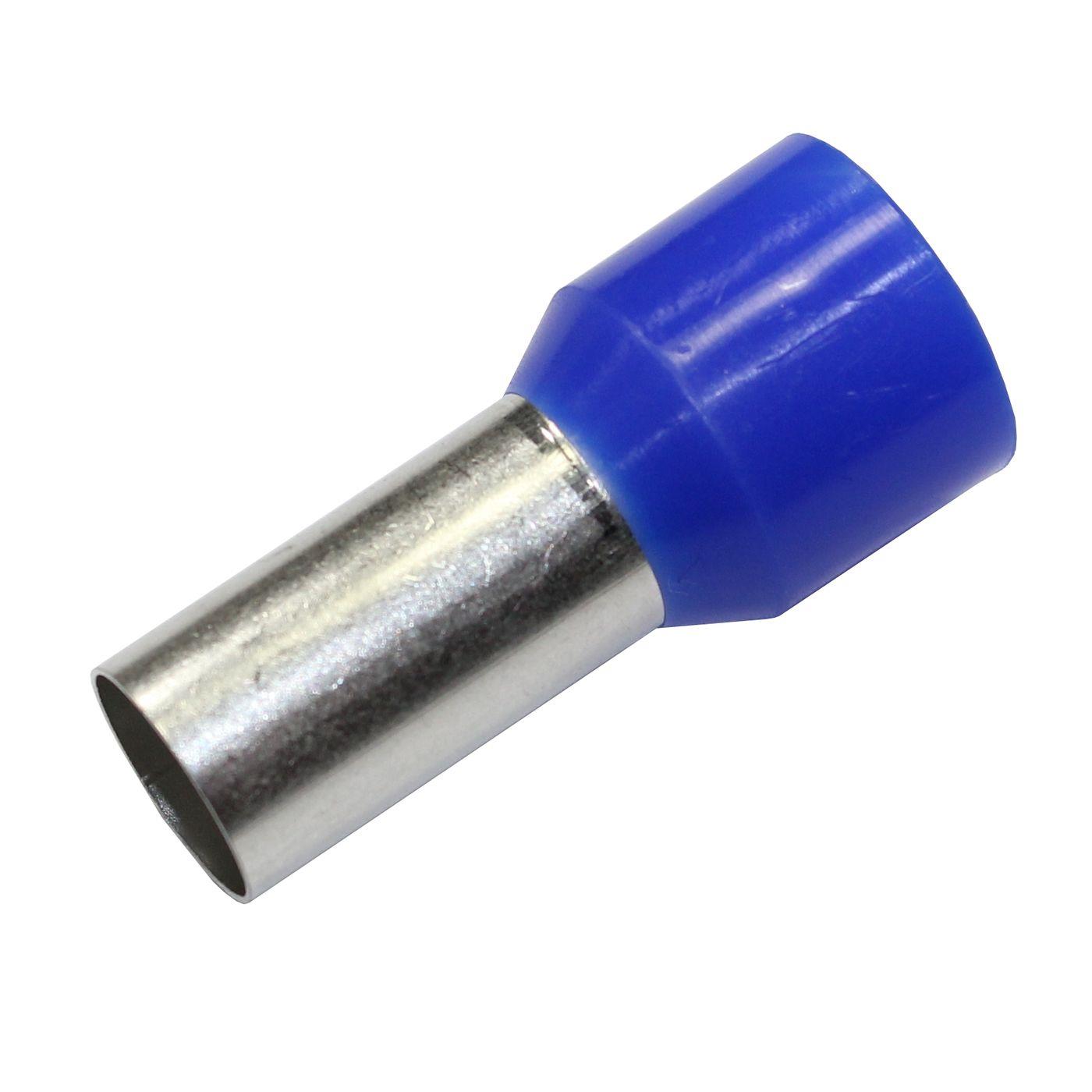 50x Aderendhülse isoliert 50mm² Blau Kupfer verzinnt 10,3x20mm Hülse